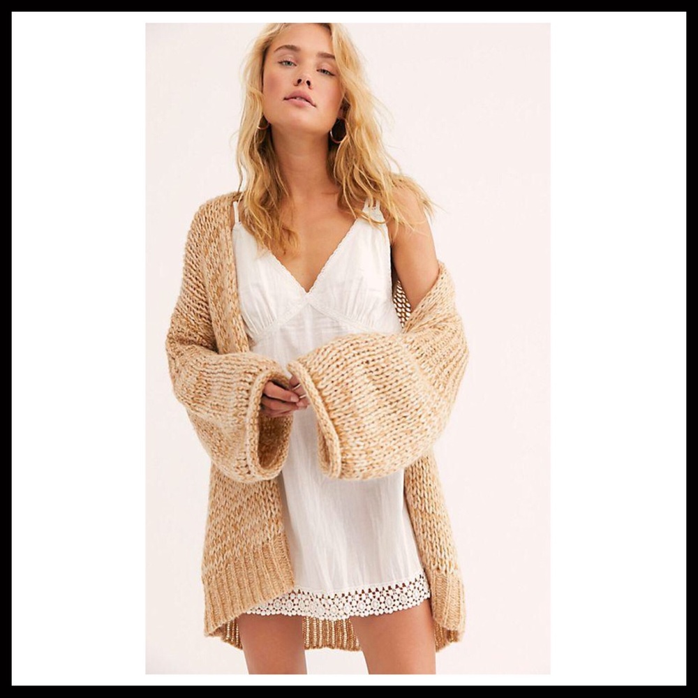 FREE PEOPLE BOHO CARDI LONG CARDIGAN A2C - Picture 14 of 16